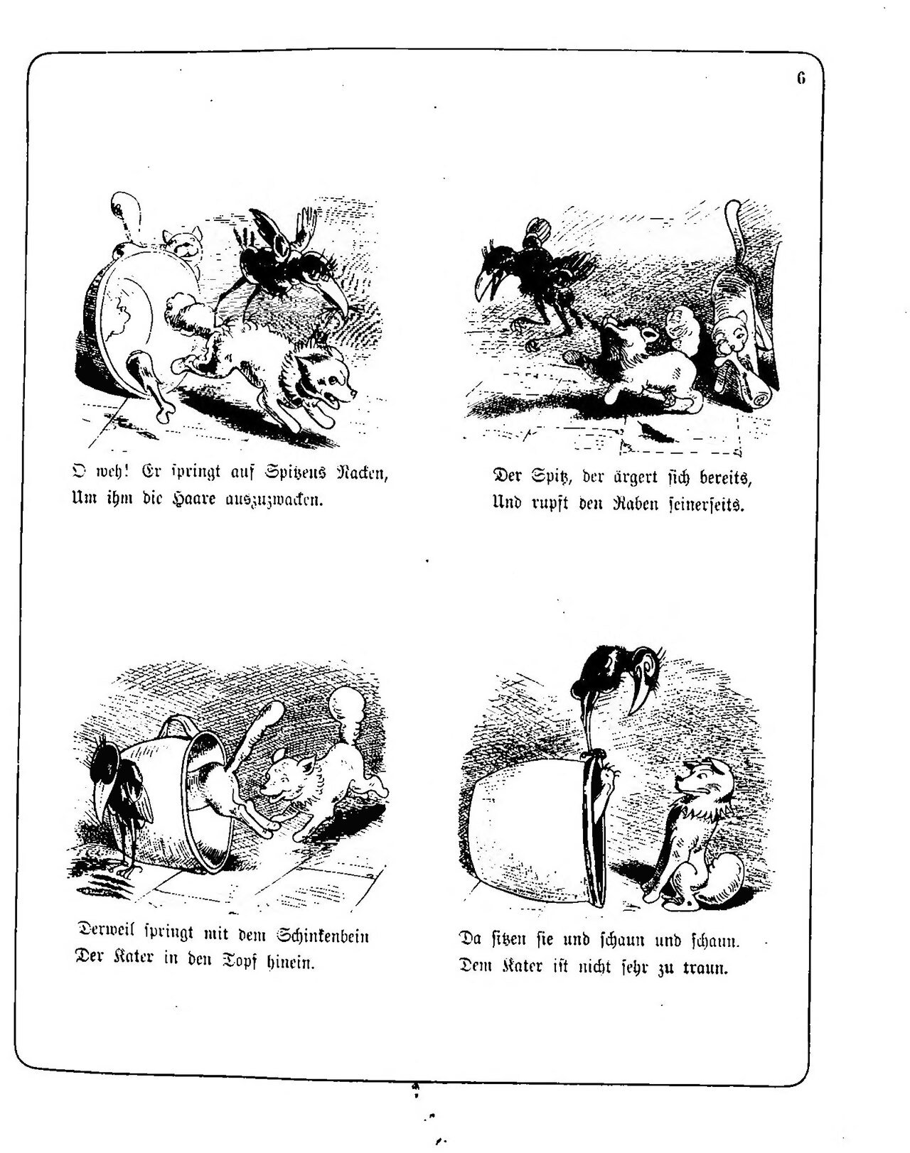Hans Huckebein, con quạ xui xẻo, Hans Huckebein, con quạ xui xẻo, trang 5