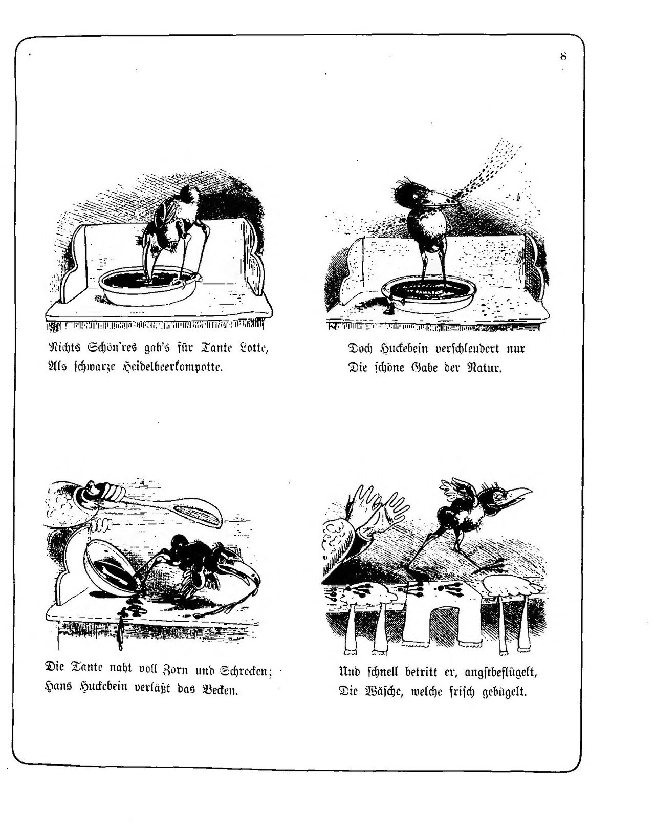 Hans Huckebein, con quạ xui xẻo, Hans Huckebein, con quạ xui xẻo, trang 7