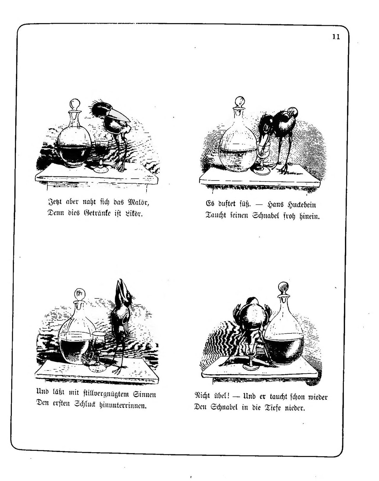 Hans Huckebein, con quạ xui xẻo, Hans Huckebein, con quạ xui xẻo, trang 10