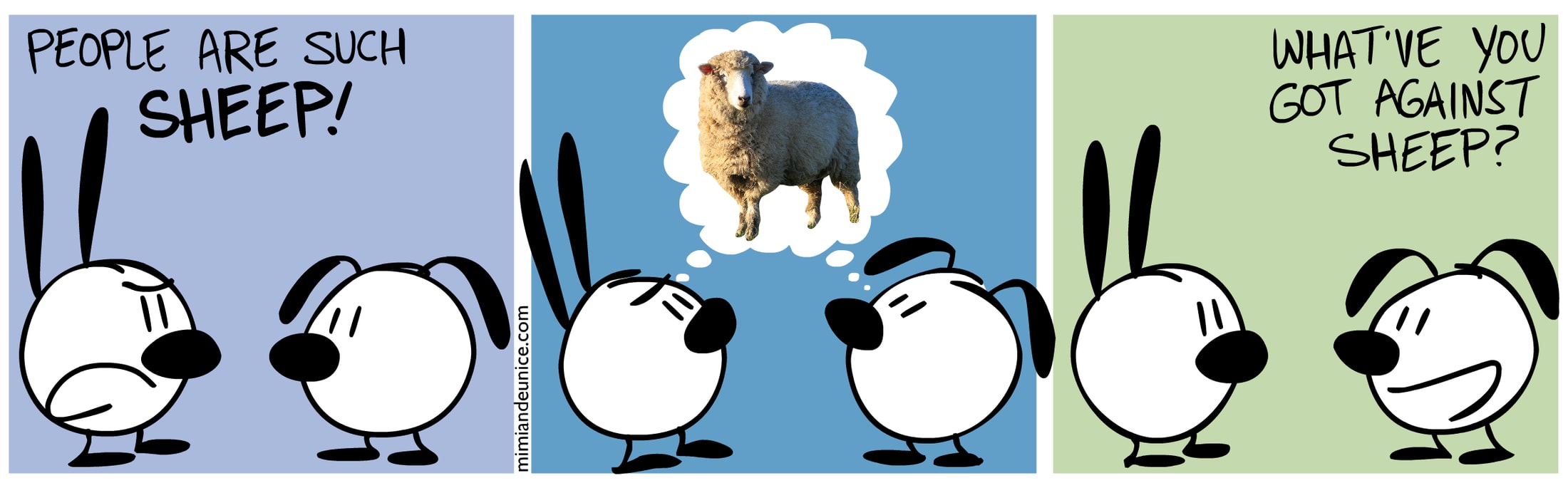 Mimi & Eunice — Sheep, trang 49/50, bản gốc tiếng Anh